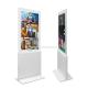 Two Side QLED Extra Slim High transparency All In Glass Advertising Signage