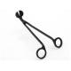 Stainless Steel Daily Household Items Matte Black Wick Cutting Scissors