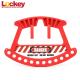 Portable Hand Carring Nylon Safety Lockout Padlock Rack For Durable Storage