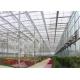 Fish Farming Low Cost Greenhouse , Modular Glass Greenhouse Long Lifetime