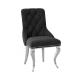 OEM/ODM Furniture Factory Luxury dining chair Velvet fabric solid wood feet Polish Painted Customized chair dining roo