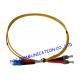 LC - ST SM Fiber Optic Patch Cord , Single Mode fiber optic network cable