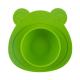 Green Non Toxic Silicone Suction Bowl Weaning Safe Easy To Clean