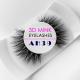 Ultra Soft 3D Mink Eyelashes Natural Black Color 100% Handmade Craft
