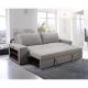 New design Modern living room furniture Ambient base light book shelf and Pull out bed function sofa set hot selling