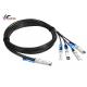 1m Twinax Direct Attach Cable QSFP-4SFP25G-CU1M Compatible