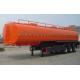 Carbon steel oil tanker trailer 54000 liters with European system