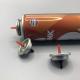 Plastic Butane Gas Stem Red Color Gas Lighter Refill Valve Metal And Plastic Inner Gasket