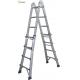 150KG Portable Aluminum Ladder 12 Steps 1.4mm Fold Up