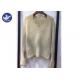 Mohair Trumpet Sleeve Cuff Womens Knit Pullover Sweater Wave V Neck Anti - Shrink