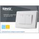 Pearl White panel switch smart home automation Wall switch Light control Switch