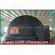 6m Black Inflatable Planetarium Dome Projection Screen Tent With Logo Print