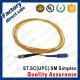 st-sc/upc optic fiber patch cords sm g652d simplex black metal connector yellow pvc lszh sheath jacket