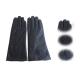 Ladies Hair Sheepskin Leather Touch Screen Nappa Gloves