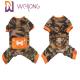 Poly Fleece Winter Pet Pajama Camo Skull Dog Fleece Onesie