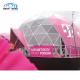 Clear Portable Geodesic Dome Tent Colorful Custom Logo Trade Show Use