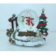 Poly resin personalized snow globe musical of Christmas Nativity Decoration