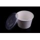 Disposable single wall printing paper soup noodle bowl cup with lid
