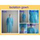 SMS PP Disposable Surgical Gown , Medical Isolation Gowns For Patient Round Neck