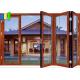 Exterior Windproof Aluminum Double Tempered Glass Patio Folding Door