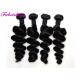 Full Cuticle Black 7A Virgin Hair Extensions Tangle Free No Damage