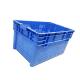 Stackable Turnover Nestable Plastic Crate 600X400mm HDPE For Port