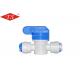 Plastic 1/4 Recoil Ball Value Water Purifier Accessories Thread Connecting Durable