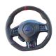 Hand Sewing Black Suede Leather Steering Wheel Cover for Subaru WRX STI Levorg 2015 2016 2017 2018 2019
