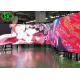 P3.91 Curved Shape Curtain LED Display Screen for Advertising , 5500-6500 nits