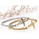 Stainless Steel ECG bracelet female 18k gold titanium steel inspirational heart rate bracelet Cable hand accessoriies