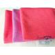 High Absorption Red Microfiber Cleaning Cloth With Silk Banded Edges 16 x 24