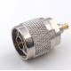 Nickel Plated RF Coaxial Connectors RF DC 6GHz N Type Male To MCX Male Adapter 50 Ohm