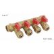 TLY-1232 1/2-2 4 way aluminium pex pipe fitting brass manifolds NPT nickel water oil gas mixer matel plumping joint