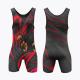 Durable Striped Wrestling Singlet Shorts Anti Bacterial Portable