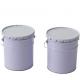 10L Metal Round Paint Pail Bucket Oil Tin Can White Color