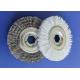 Narrow brushing face 3 Inch Diameter Crimped Stainless Steel Wire Wheel Brush