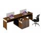 modern 2 seats wood office workstaion table office furniture