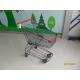 45L Supermarket Wire Shopping Trolley / Metal Shopping Cart With Front Bumpers