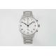 White Dial Stainless Steel Swiss Luxury Watch 100m Water Resistance For Men