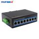 Industrial POE Ethernet Switch 8*10/100/1000M POE UTP Port Din Rail Mount DC52V