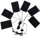 6-In-1 Custom Heating Pad For Clothes Each 10 X 15cm Black 5V USB With Switch