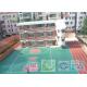 Shock Absorption Rubber Tennis Court Surface With Pu Coating Material