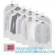 Translucent Clothes Are High Quality And Dustproof Recycled Poly Custom Hanging Garment Cover Bag White