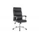 Ergonomically Electroplating 1100 Mm Leather Desk Chair Modern