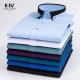 Adult Double Collar Solid Color Shirt for Business Casual Wear in Autumn and Spring