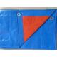12ft*12ft 200g blue/orange HDPE wowen fabric truck cover