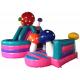 Multi - Play PVC Fabric Inflatable Fun City Mushroom Bounce House 6x4m