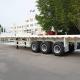 40FT Front Wall Lorry Cargo 3 Axle Fuwa Semi Truck Flatbed Trailer