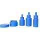 1Oz Matte Blue Flat Shoulder 30ml Frosted Glass Serum Bottles And Jars Set