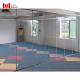 Customized Mirror Surface Glass Movable Wall Partition For School Dance Room